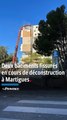 Deux immeubles fissurés en cours de déconstruction à Martigues