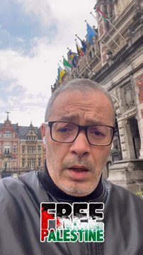 Plusieurs groupes politiques avaient demandé que la commune hisse le drapeau palestinien #freegaza #freepalestine #schaerbeek