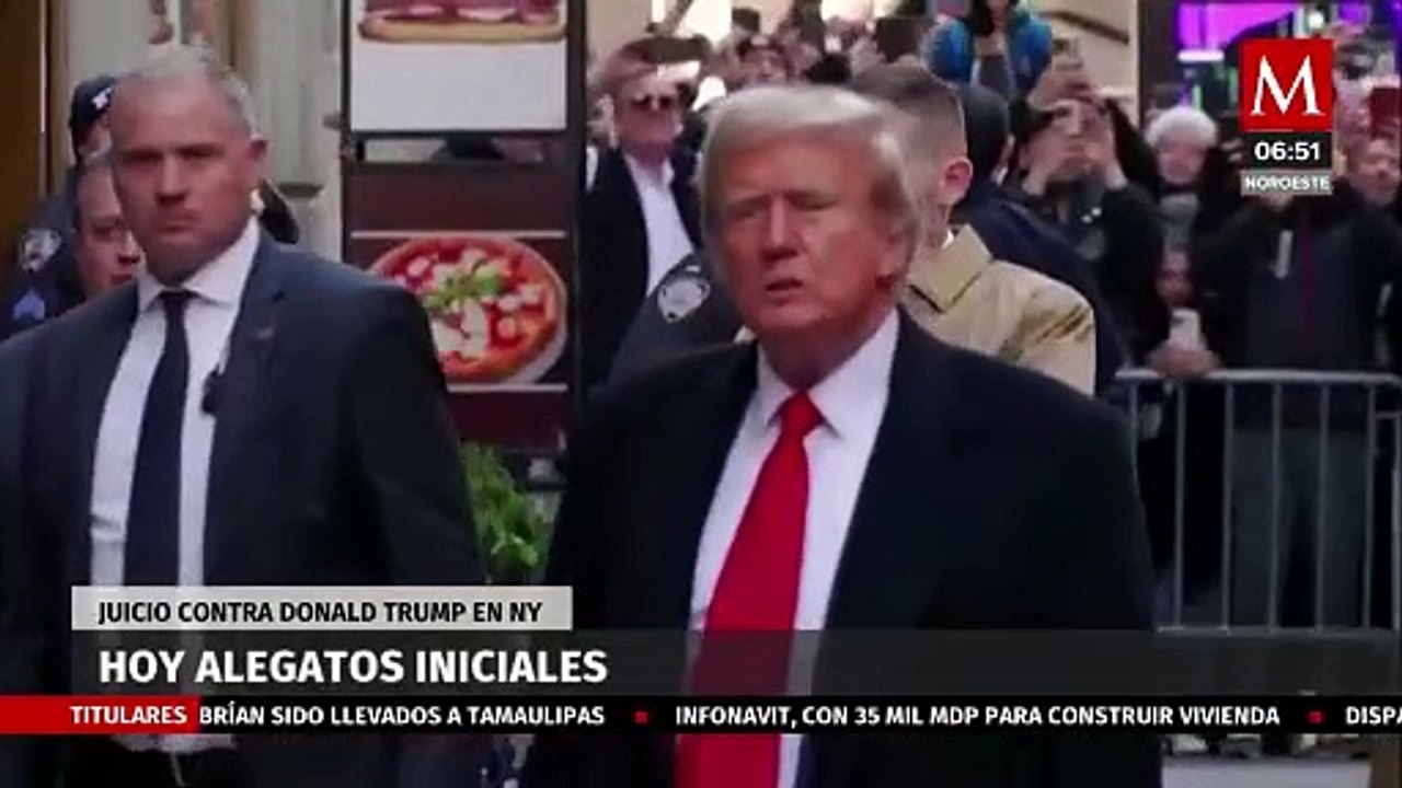 Inicia fase de alegatos en juicio contra Trump