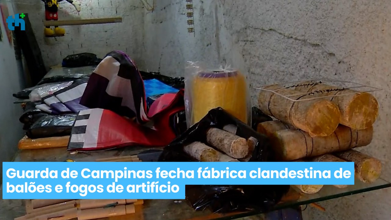 Guarda fecha fábrica clandestina de balões e fogos de artifício
