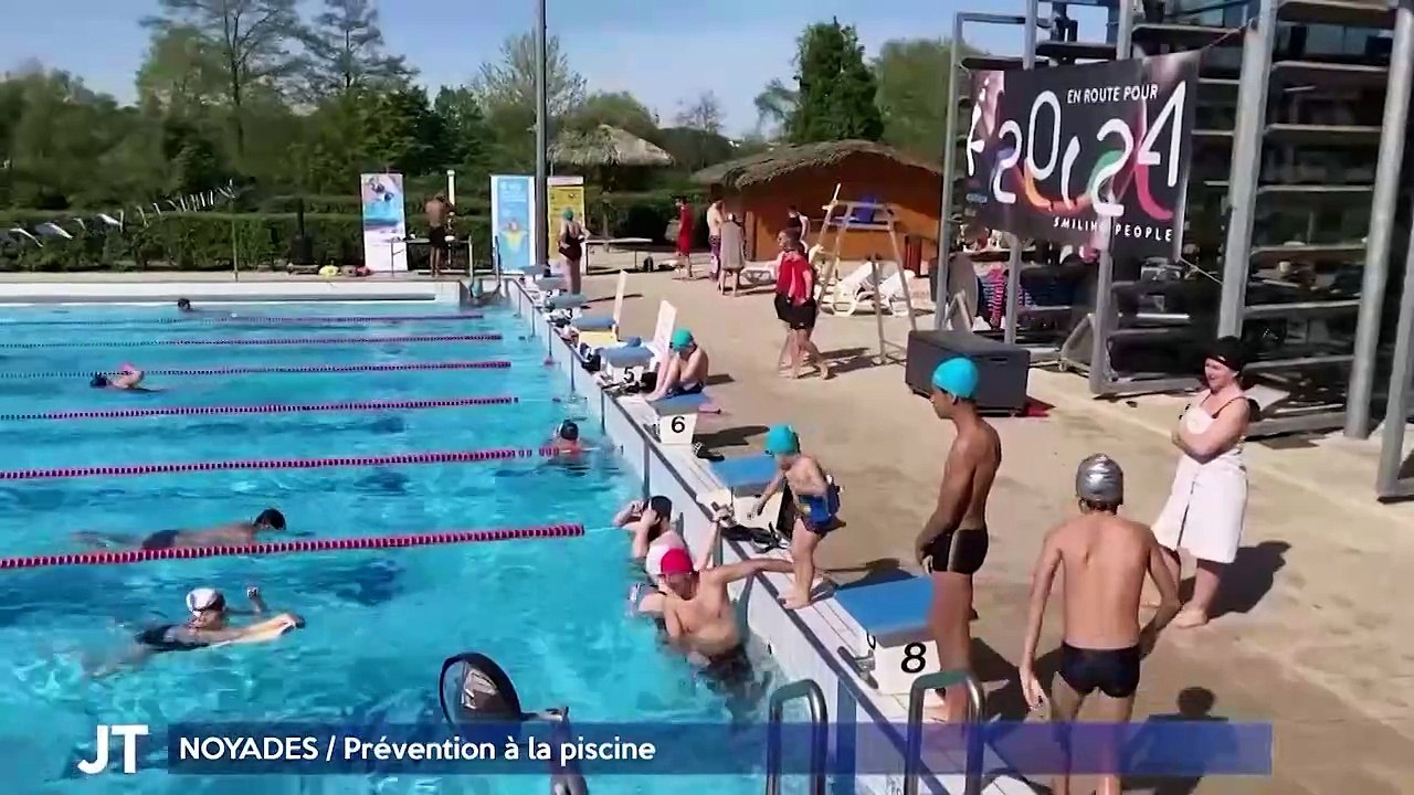 NOYADES / Prévention à la piscine du Lac à Tours