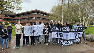Gateshead fans protest as club barred from National League play-offs