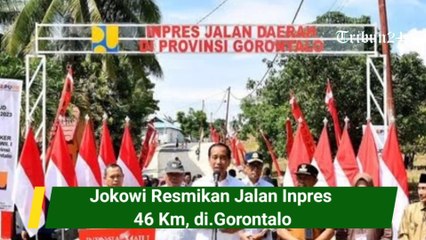 Jokowi Resmikan Jalan Inpres  46 Km, di.Gorontalo