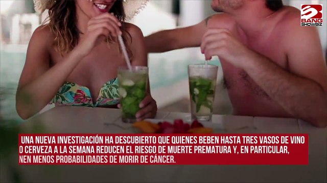 Las personas que beben tienen más probabilidades de vivir más tiempo