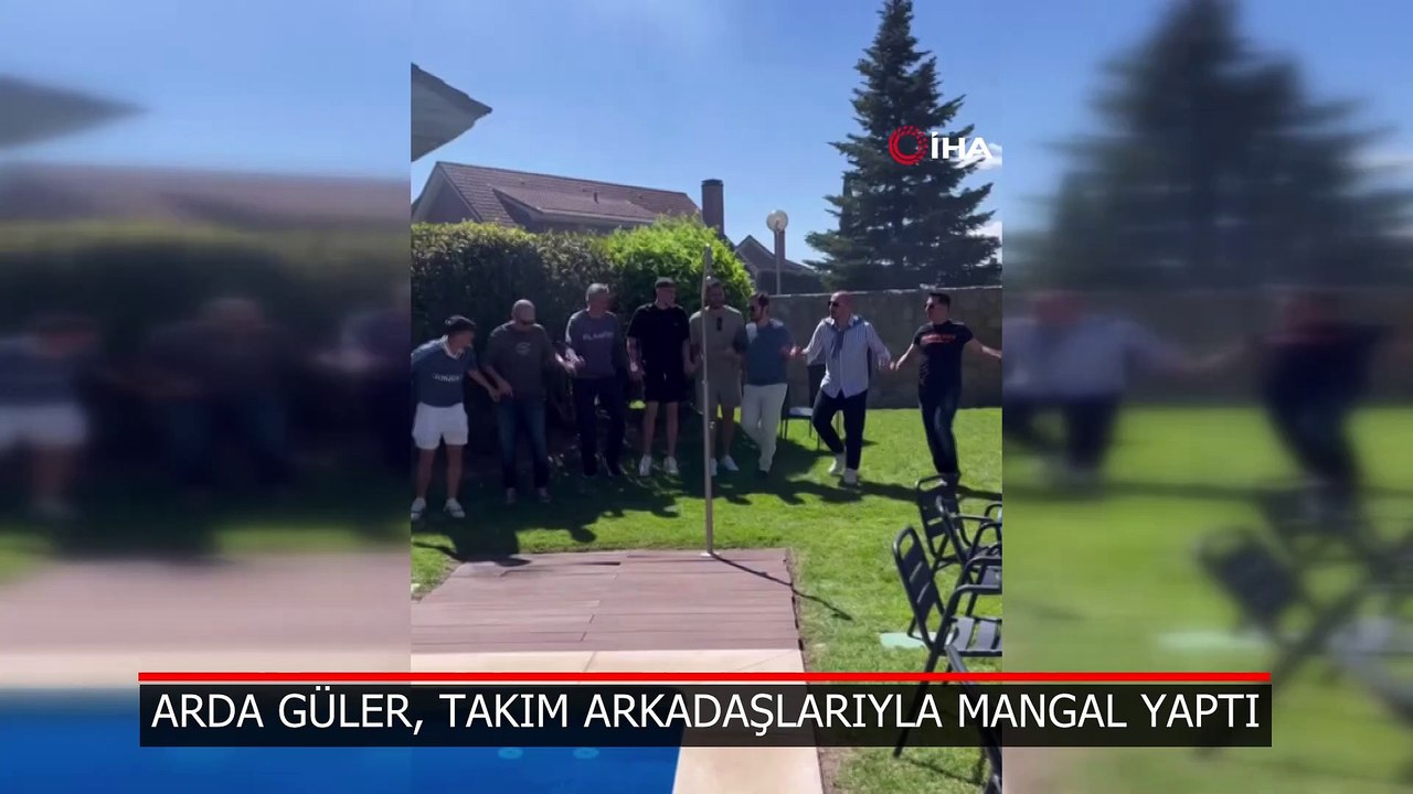 Arda Güler, takım arkadaşlarıyla mangal yaptı, halay çekti
