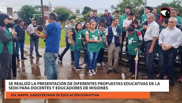 Se realizó la presentación de diferentes propuestas educativas de la SEDII para docentes y educadores de Misiones