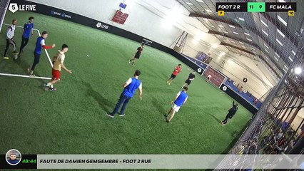 Faute de Damien GEMGEMBRE - FOOT 2 RUE