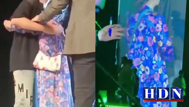 کنسرٹ کے دوران مداح عاطف اسلم کو گلے لگا کر رو پڑی، ویڈیو وائرل | atif aslam