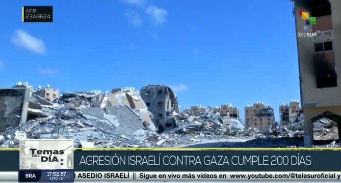 A 200 días de asedio contra Gaza, la crisis humanitaria empeora cobrando la vida de miles