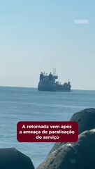 Canal do porto retoma dragagem