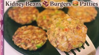 Delicious Vegan  Burger Recipe Homemade Veggie Burger Kidney BeanBurger Patties | Recipe By CWMAP  Kidney Beans  Oats & Vegetable Patties only in 1 TBSP Oil  For anybody who's looking for an extremely delicious Kidney bean  burger. Here is my blac