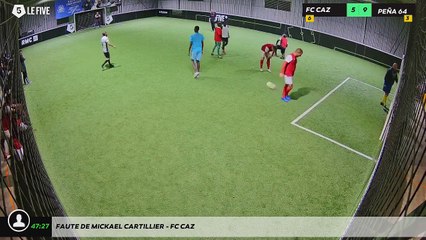 Faute de Mickael Cartillier - FC CAZ