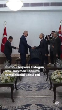 Erdoğan, Irak Türkmen ve Sünni temsilcilerini kabul etti