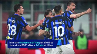 Breaking News: Inter win Serie A