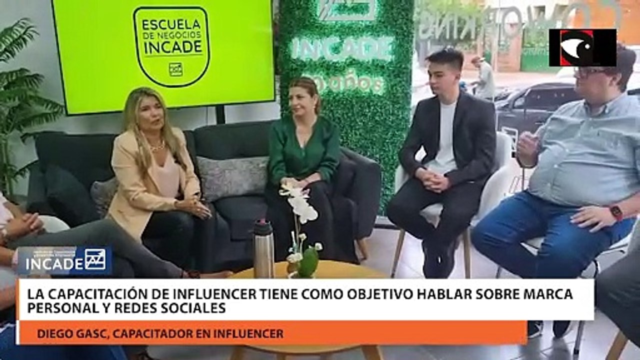INCADE: Diesgo Gasc, coordinador del taller Influencer, nos da más detalles sobre la capacitación