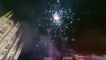 Inter Campione d'Italia, fuochi d'artificio sul cielo di Milano