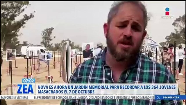 Nova es ahora un jardín memorial para recordar a los jóvenes masacrados por Hamás