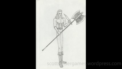 Barbarian Pencil Sketch Video #86 (04-22-2024)