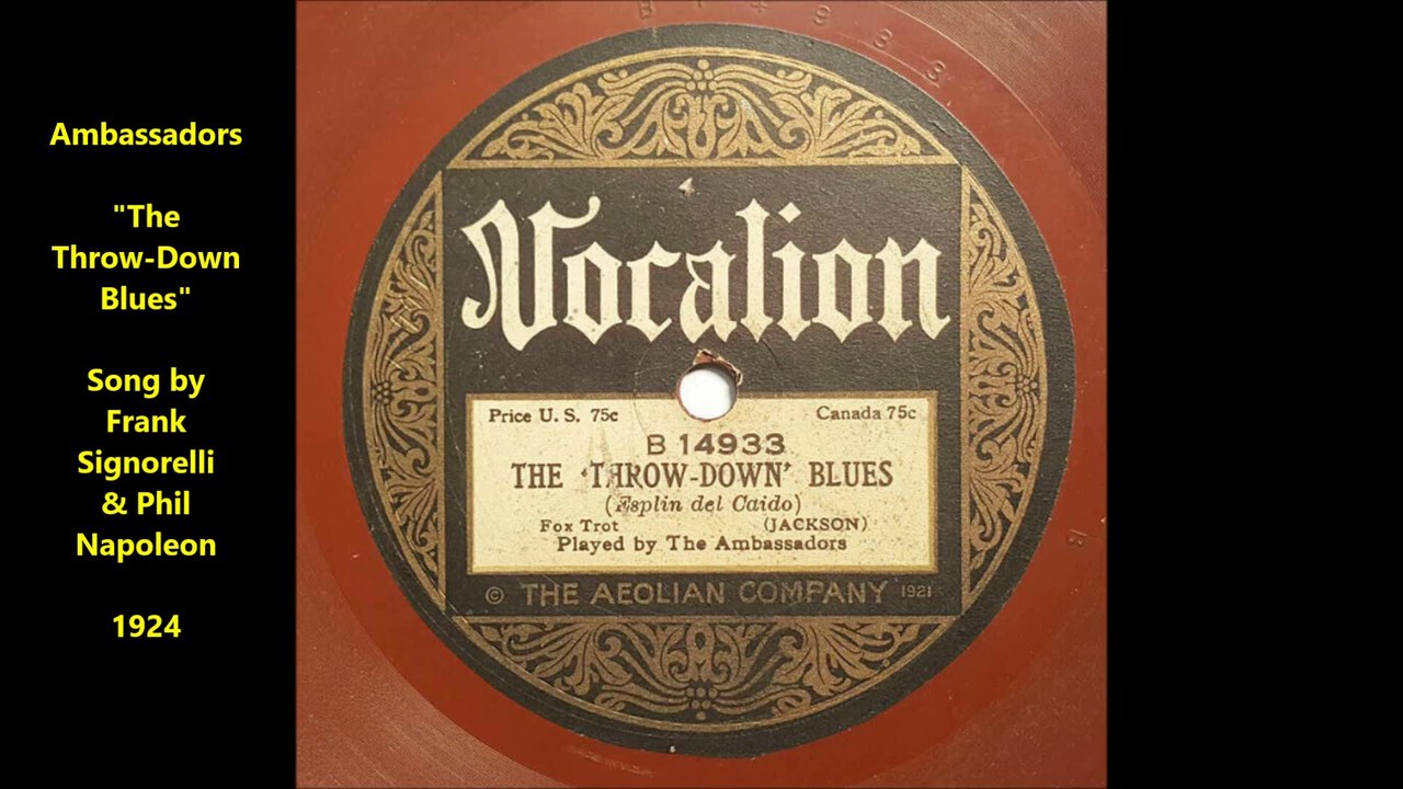Ambassadors - The Throw Down Blues (1924)
