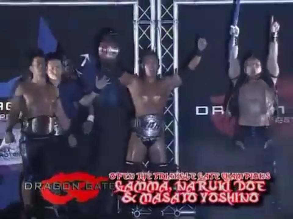 Naruki Doi, Masato Yoshino & Gamma vs. CIMA, Ryo Saito & Susumu Yokosuka - Dragon Gate Memorial Gate 2007