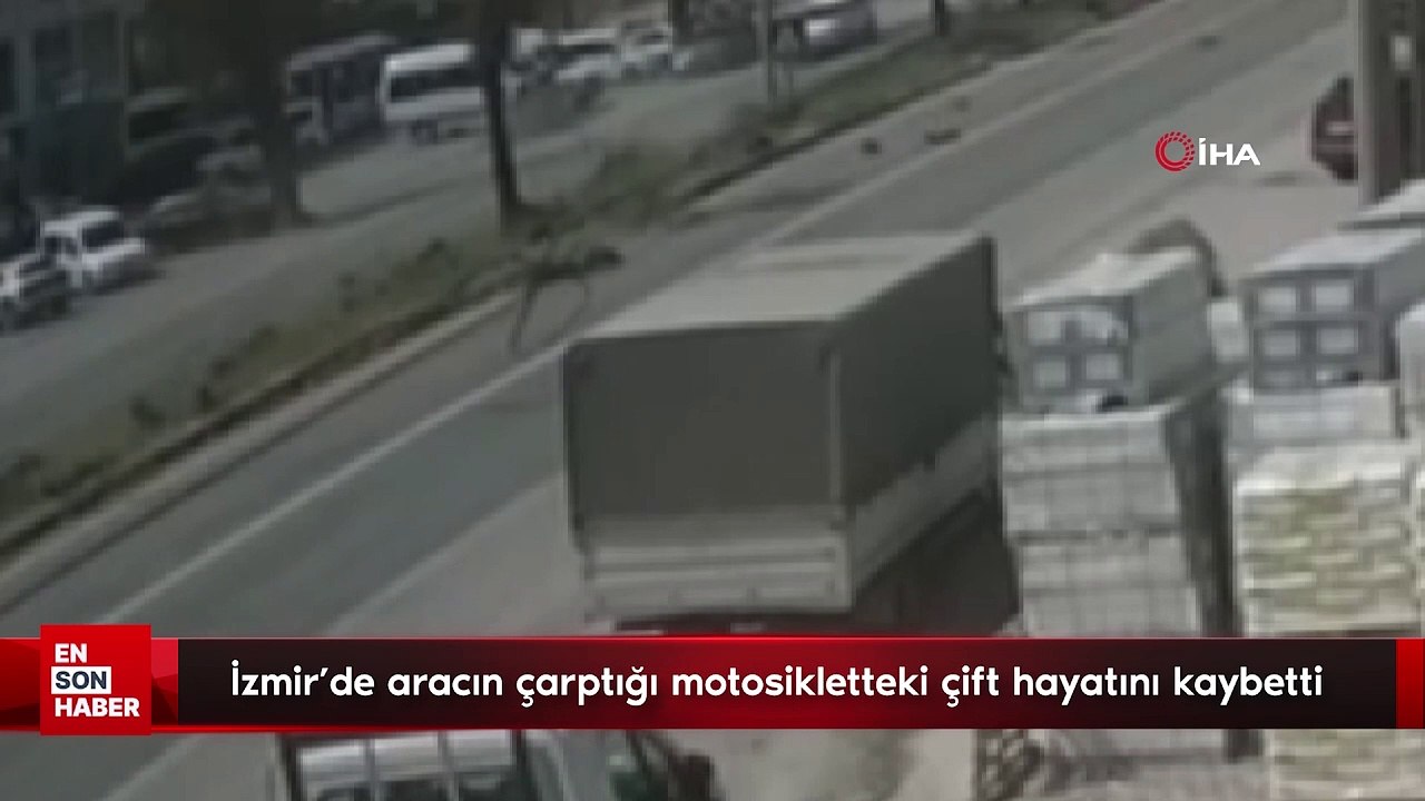 İzmir'de aracın çarptığı motosikletteki çift hayatını kaybetti