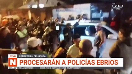 procesarán a policías ebrios