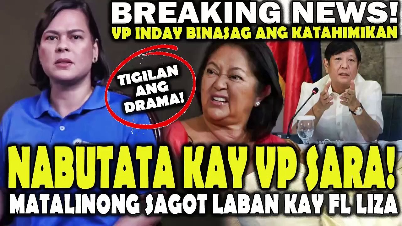 Bravo! VP Inday palaban na sinagot si FL Liza, may pasimpleng PATAMA din ky PBBM.