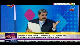 Pdte. de Venezuela celebra receptividad en la Consulta Popular Nacional
