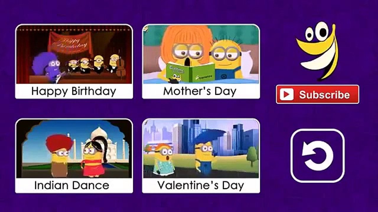 les minions Joyeux anniversaire (Happy Birthday Song ) ~ drôle dessin animé