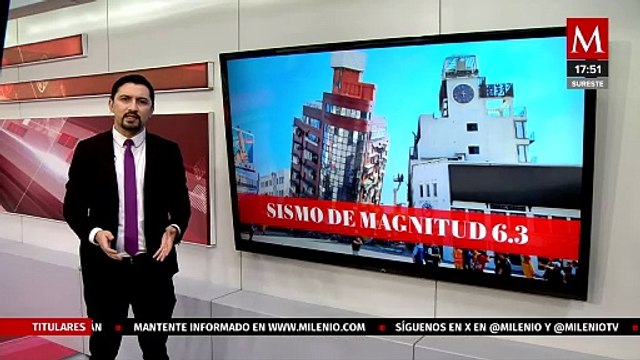 Taiwán registra enjambres de sismos este lunes; el más fuerte fue de magnitud 6.3