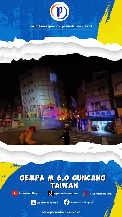 Gempa M 6,0 Guncang Taiwan