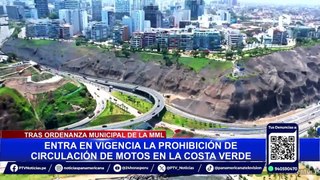 Ausencia policial en Vía Expresa Costa Verde ante prohibición de circulación de motocicletas