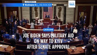 Biden says military aid on way to Ukraine right after Senate approval
