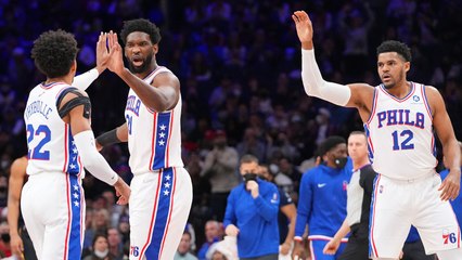 Philadelphia 76ers Lead Late in Game Against the New York Knicks