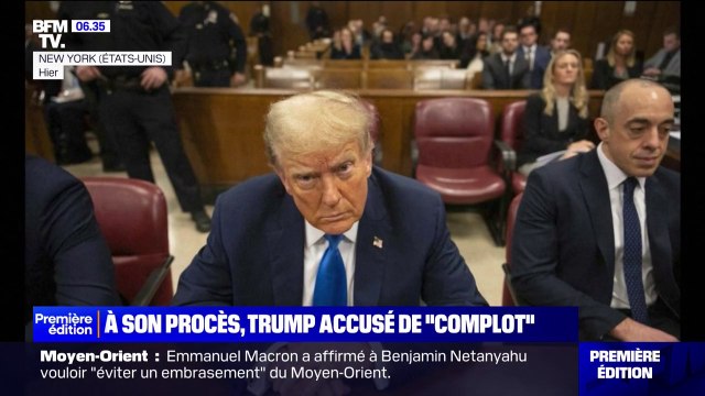 À son procès, l'ancien président américain Donald Trump, est accusé de complot criminel