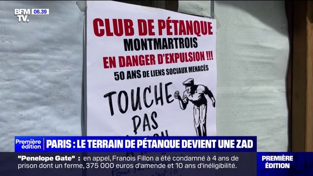 Les boulistes de Montmartre transforment leur terrain de pétanque en ZAD