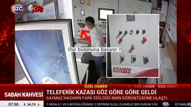 Yolcular uyarmış, 50 saniye önce teleferiği durdurmuşlar