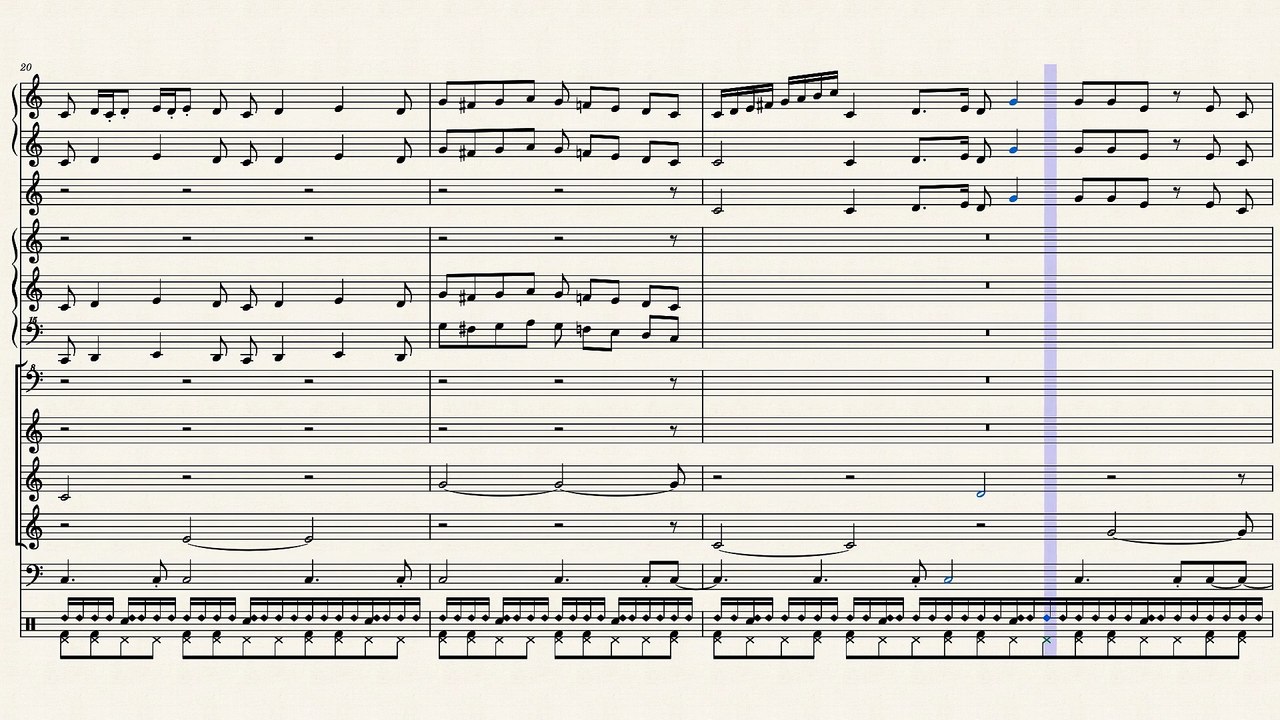 النوتة الموسيقية ,,,مع الالات,,,للمقطع ,,,,,,,فاتت جنبنا انا وهو,,,,لروائع عبد الحليم,,,,تدوين ماهر الغمرى