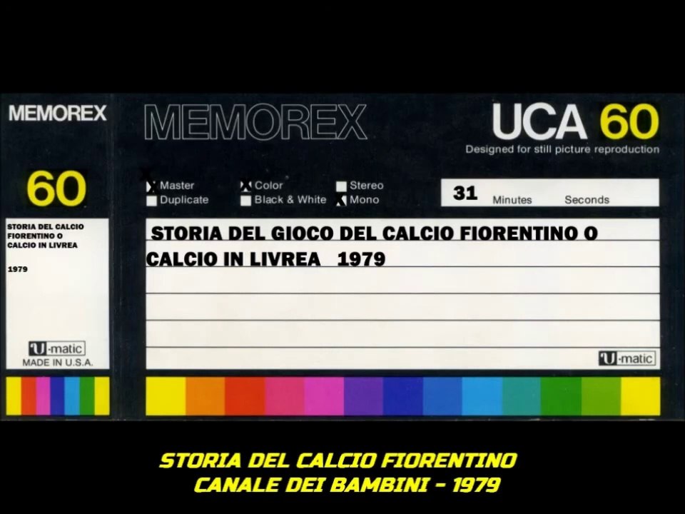 Storia del Calcio in Costume Fiorentino  Calcio in livrea - Canale dei Bambini  23 05 1979
