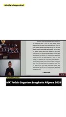 MK Menolak Gugatan Sengketa Pilpres 2024‼️ #sengketa #pilpres2024 #MK #fyp