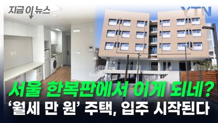 서울 한복판에서 이게 되네? '월세 1만 원' 주택, 입주 시작된다 [지금이뉴스] / YTN
