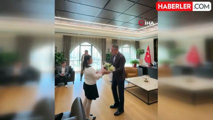 23 Nisan'da Başakşehir'de başkanlık koltuğuna oturan Hikmet'ten Filistin mesajı