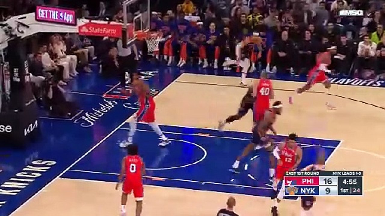 New York Knicks vs Philadelphia 76ers Game 2 Full Highlights _ 2024 ECR1