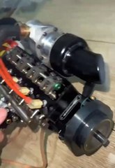 Engine Model with Mini Turbo - EngineDIY @enginediy @turbo @miniengine @engi_HD