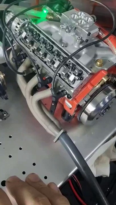 Fire Up CISON V8 Small Block Engine - EngineDIY @enginediy @v8engine @smallb_HD