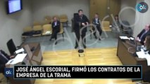 José Ángel Escorial, firmó los contratos de la empresa de la trama