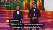 Bellingham révélation sportive mondiale de l'année, Alcaraz oublie de lui donner le trophée !