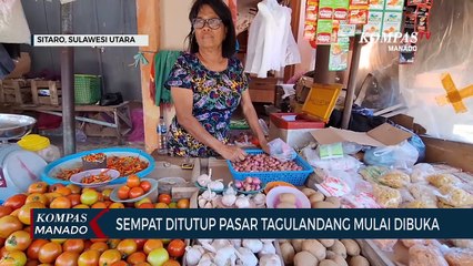 Pasar Tagulandang Kembali Dibuka Pasca Erupsi Gunung Api Ruang