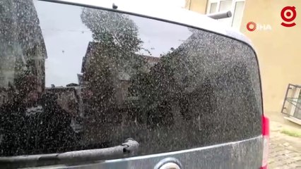 Tekirdağ'da gökten çamur yağdı