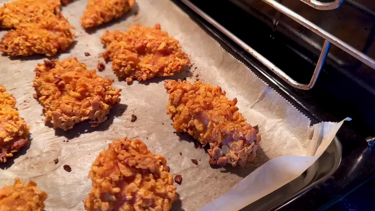 KIZARTMA YAPMADAN BU NASIL ÇITIRTIII ❗️Fırında Kfc Tavuk Tarifi  Çıtır Tavuk - Çiçekintarifleri